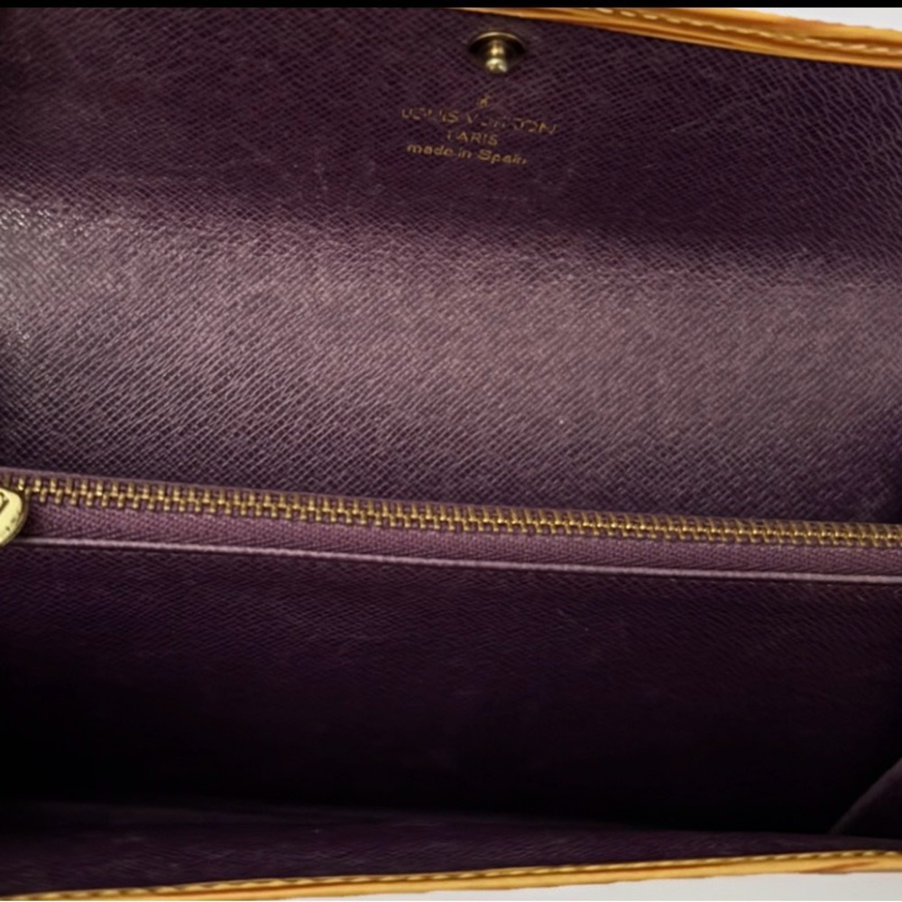 Louis Vuitton Yellow Epi Leather Sarah Portefeuille Long Wallet Clutch - Picture 4 of 10